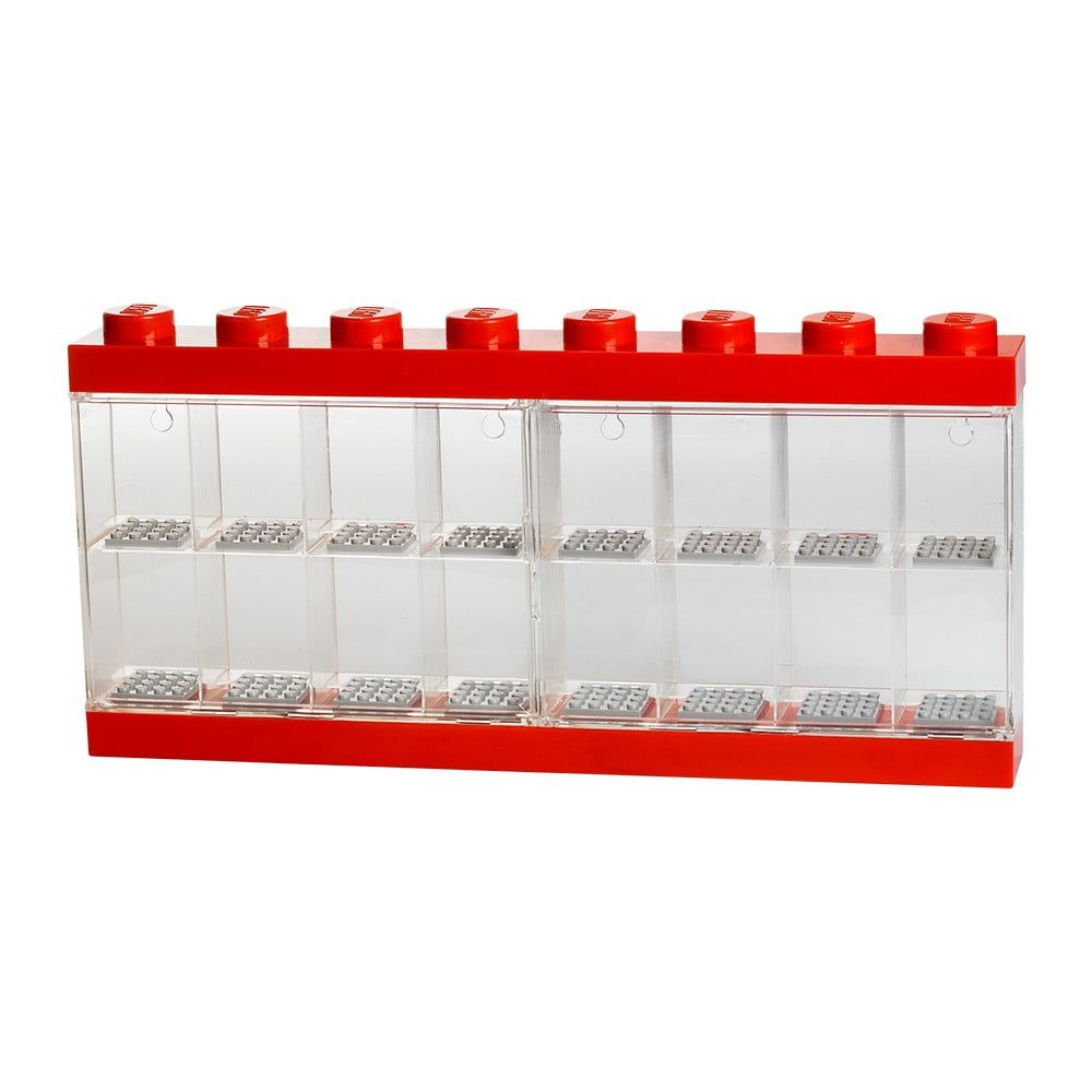 Červená zberateľská skrinka na 16 minifigúrok LEGO® - Bonami.sk