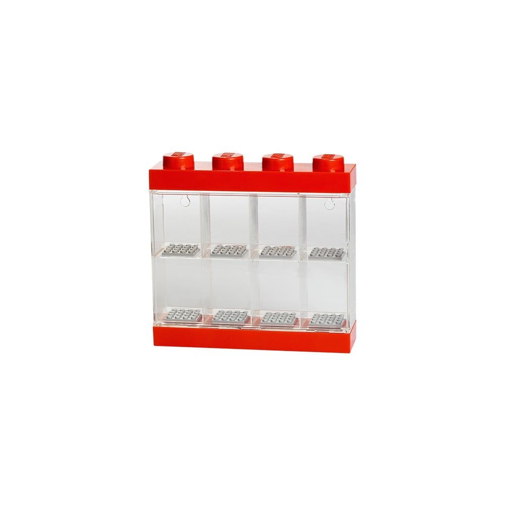 Červeno-biela zberateľská skrinka na 8 minifigúrok LEGO® - Bonami.sk