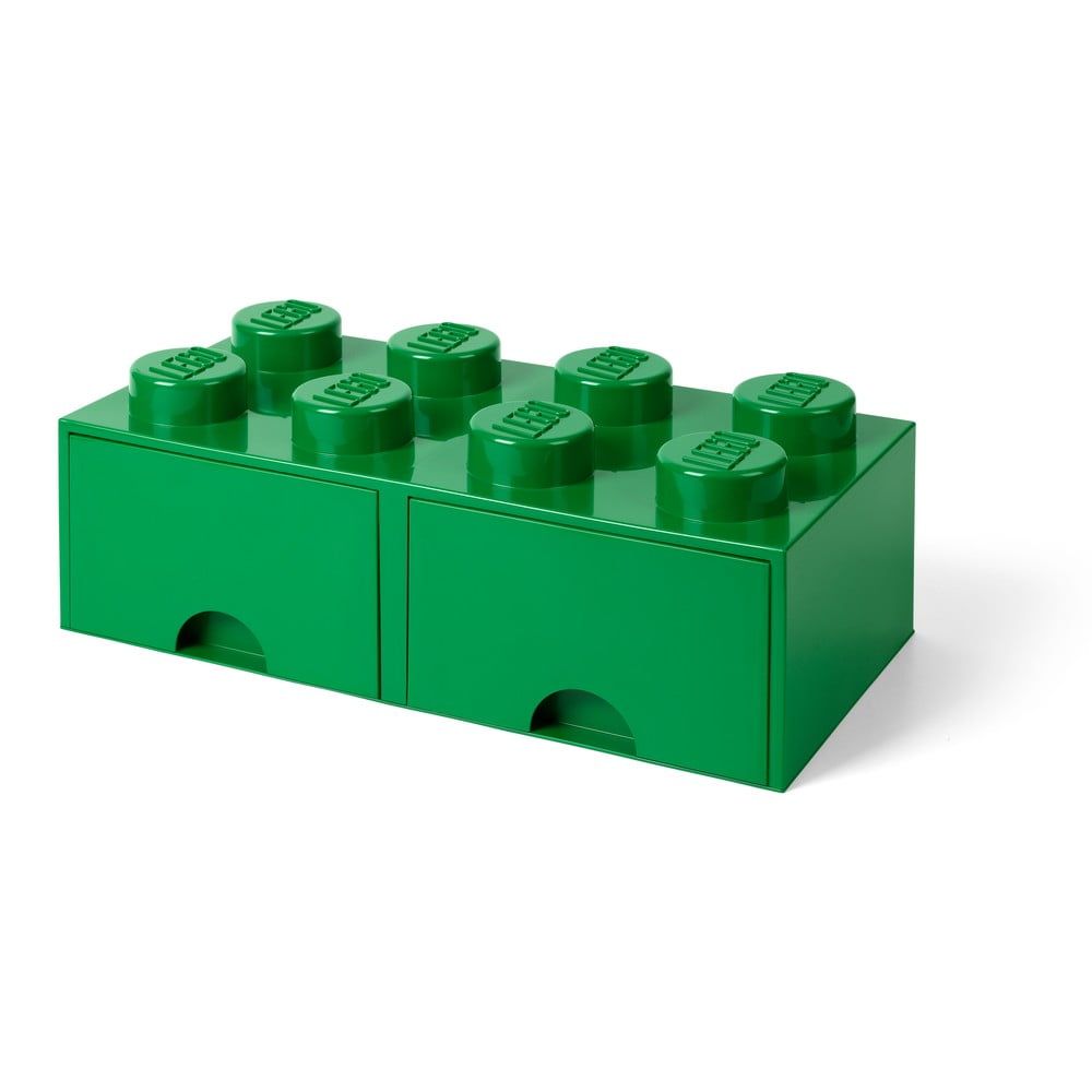 Zelený úložný box s dvoma zásuvkami LEGO® - Bonami.sk