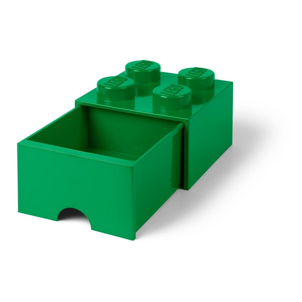 Zelený úložný box so zásuvkou LEGO® - Bonami.sk