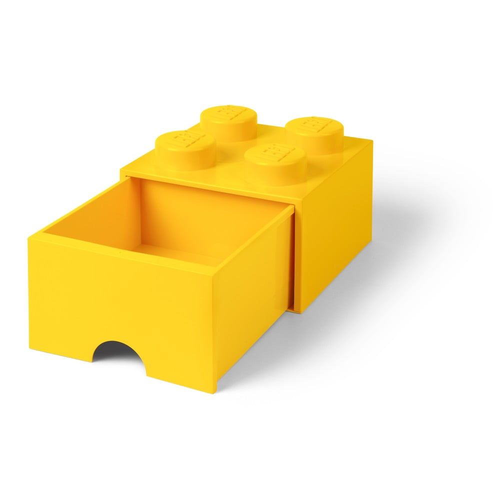 Žltý úložný box so zásuvkou LEGO® - Bonami.sk