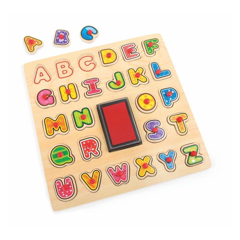 Drevená hračka Legler ABC Stamp & Puzzle - Bonami.sk