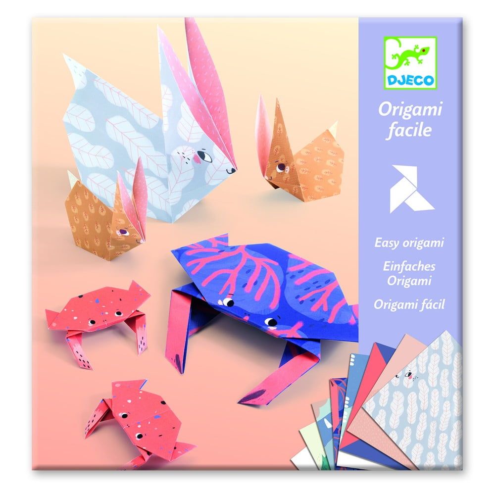 Sada 24 origami papierov s návodom Djeco Family - Bonami.sk