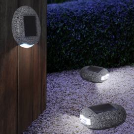 Globo Dizajn kameňa – vonkajšie svietidlo Talvi Solar