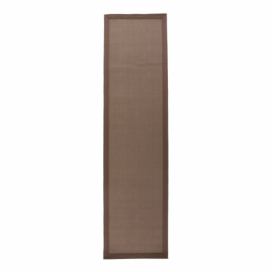Hnedo-sivý jutový koberec Flair Rugs Herringbone, 68 x 300 cm Bonami.sk