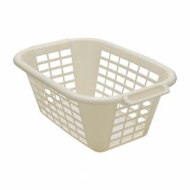 Krémový kôš na bielizeň Addis Rect Laundry Basket, 40 l
