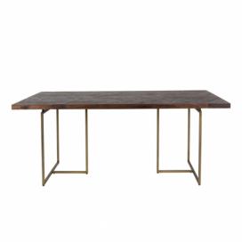 Jedálenský stôl s oceľovou konštrukciou Dutchbone Aron, 220 x 90 cm