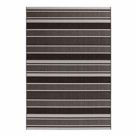 Čierný vonkajší koberec Bougari Strap, 160 x 230 cm