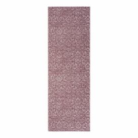 Fialovo-béžový vonkajší koberec Bougari Hatta, 70 x 200 cm