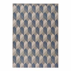 Béžovo-modrý vonkajší koberec Universal Silvana Miratta, 80 x 150 cm
