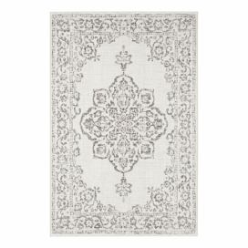 Sivo-krémový vonkajší koberec Bougari Tilos, 80 x 150 cm