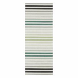 Zeleno-sivý vonkajší koberec Bougari Paros, 80 x 200 cm