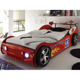 Energy 90x200 cm, červené auto s osvetlením