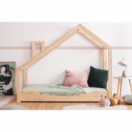 Domčeková posteľ z borovicového dreva Adeko Luna Drom, 70 x 150 cm