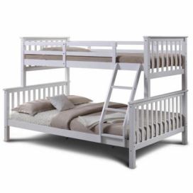 Patrová rozložitelná postel, bílá, BAGIRA 0000207781 Tempo Kondela