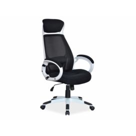Signal Kancelárska stolička Q-409 čierna/ biela