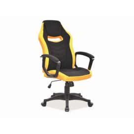 Signal Kancelárska stolička CAMARO čierna/žltá