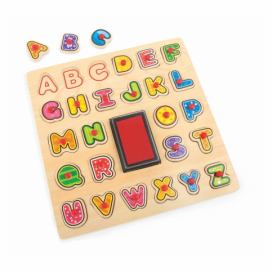 Drevená hračka Legler ABC Stamp & Puzzle