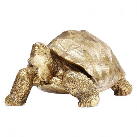 Dekoratívna soška korytnačky v zlatej farbe Kare Design Turtle Bonami.sk