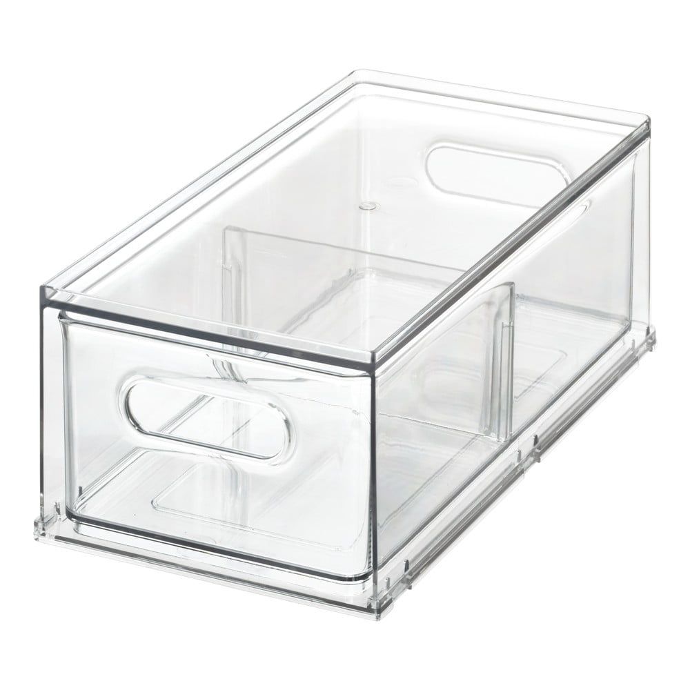 Transparentný úložný box do chladničky iDesign The Home Edit, 31,8 x 17,8 cm - Bonami.sk