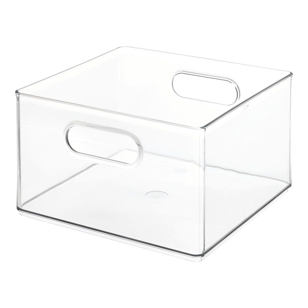 Transparentný úložný box iDesign The Home Edit, 25,4 x 25,3 x 15,4 cm - Bonami.sk
