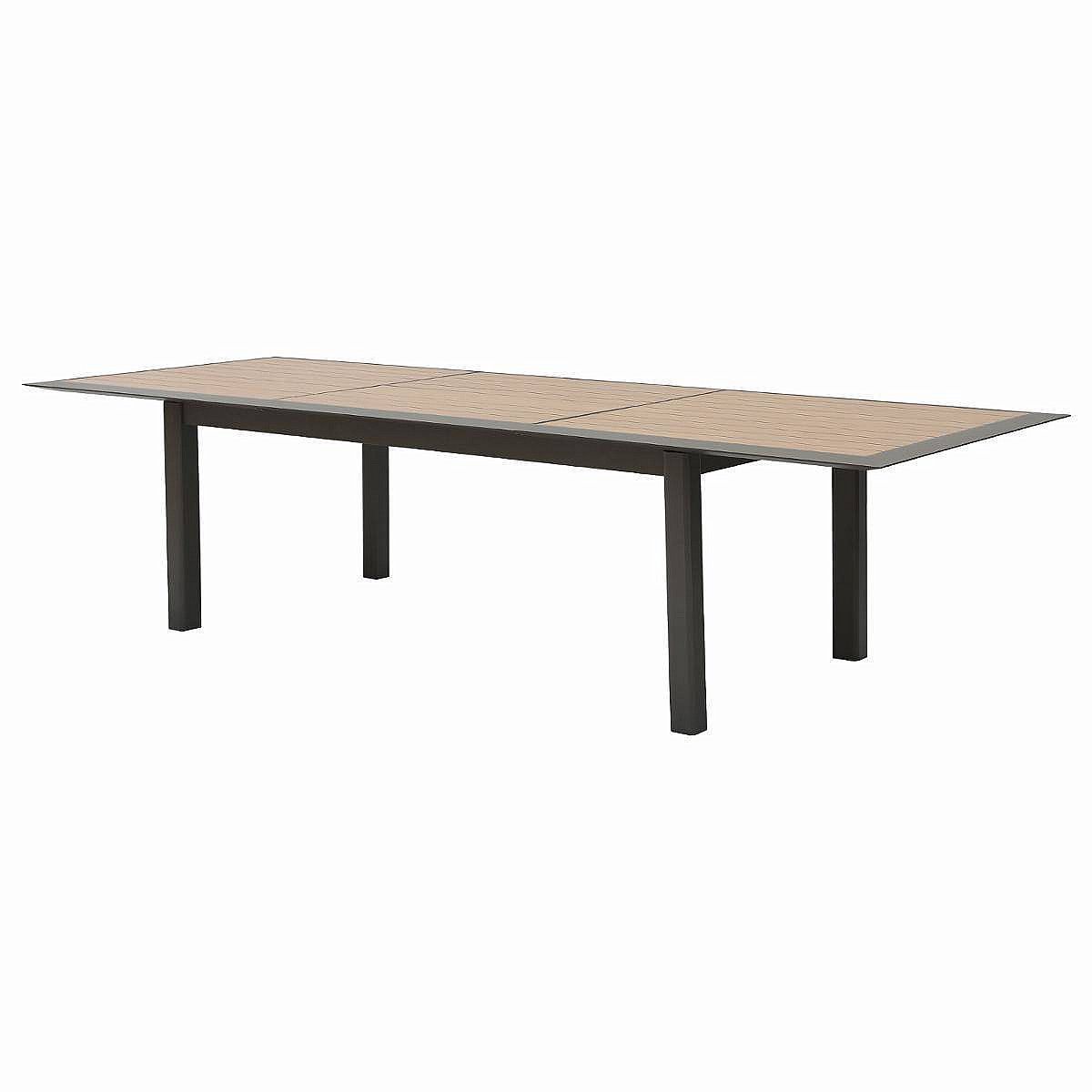 Hliníkový stôl VERMONT 216/316 cm (antracit) - i-zahradnynabytok.sk