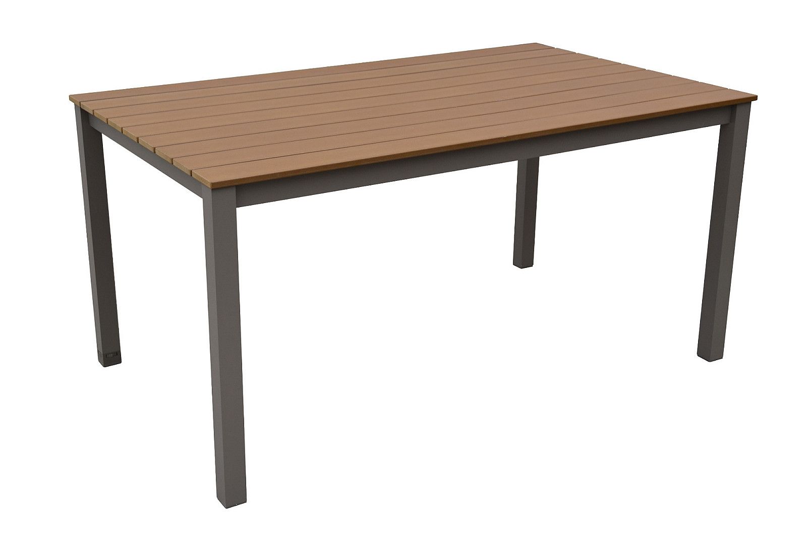 Záhradný ratanový stôl CALVIN 150x90 cm (hnedá) - i-zahradnynabytok.sk