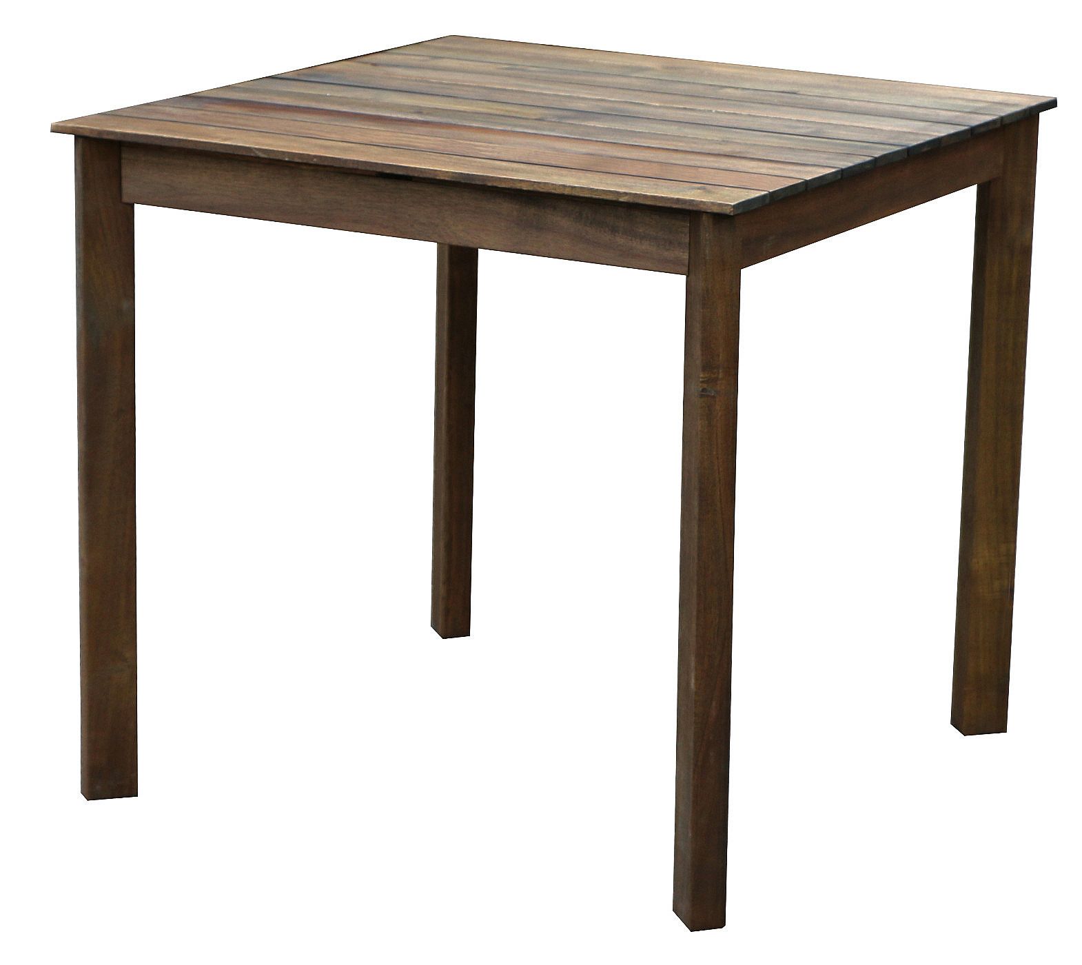 DEOKORK Záhradný stôl SCOTT 80x80 cm (hnedý) - i-zahradnynabytok.sk