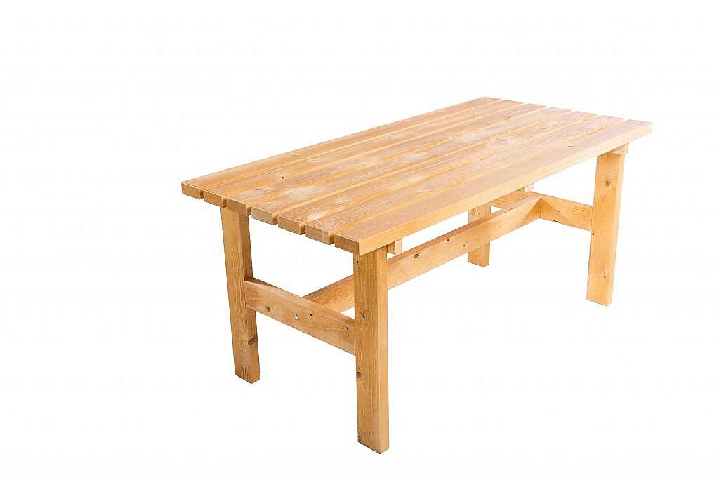 DEOKORK Masívny drevený záhradný stôl TEA 02 hrúbka 38 mm - i-zahradnynabytok.sk
