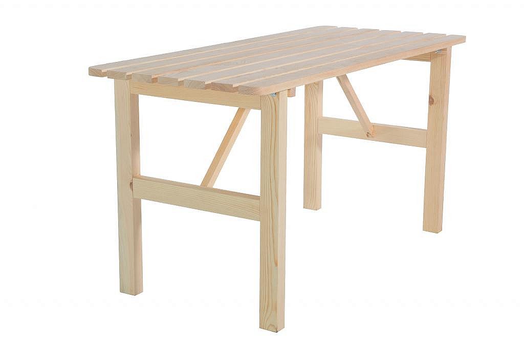 DEOKORK Masívny drevený záhradný stôl z borovice drevo 22 mm - i-zahradnynabytok.sk