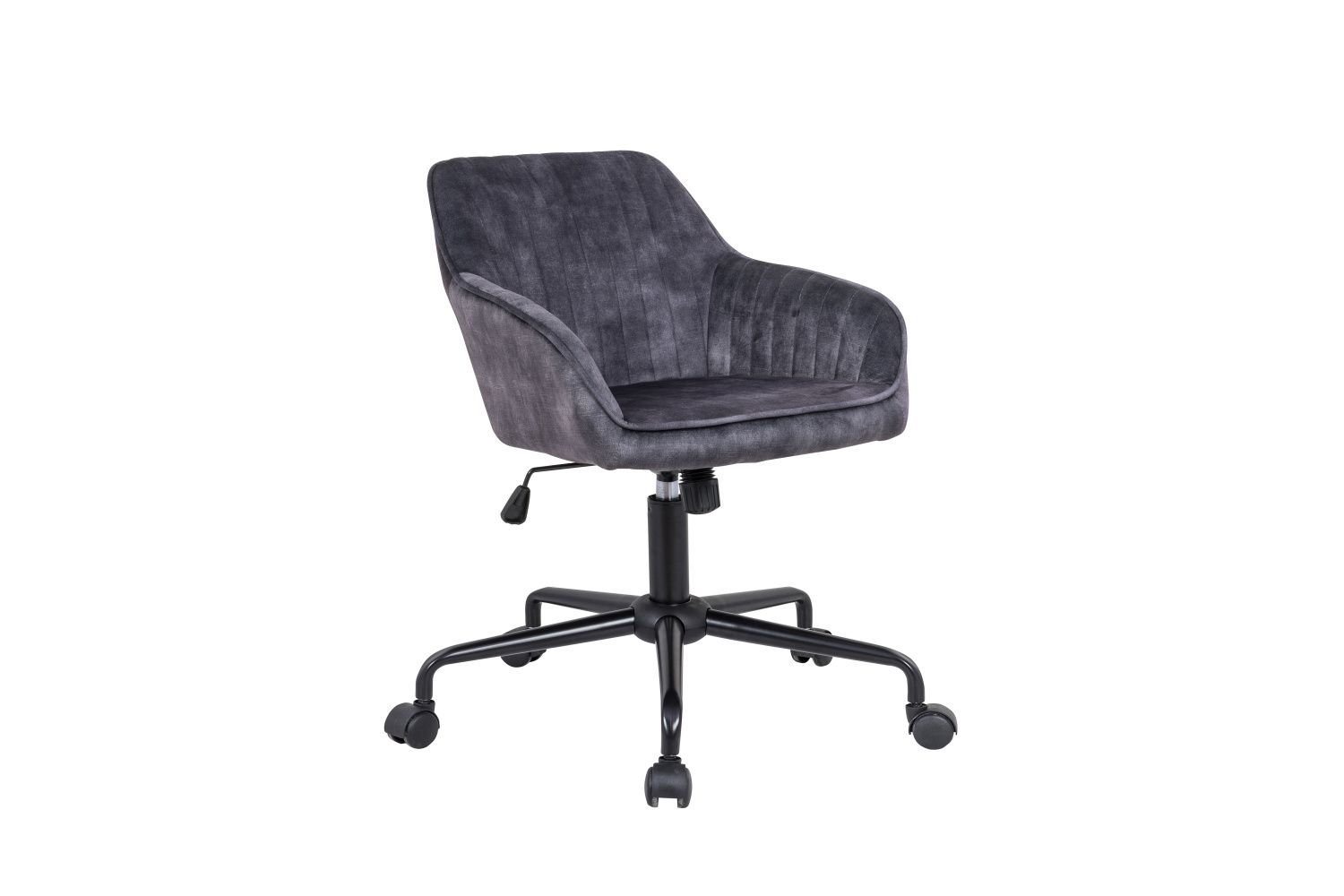 LuxD Dizajnová kancelárska stolička Esmeralda tmavosivý zamat - ESTILOFINA.SK