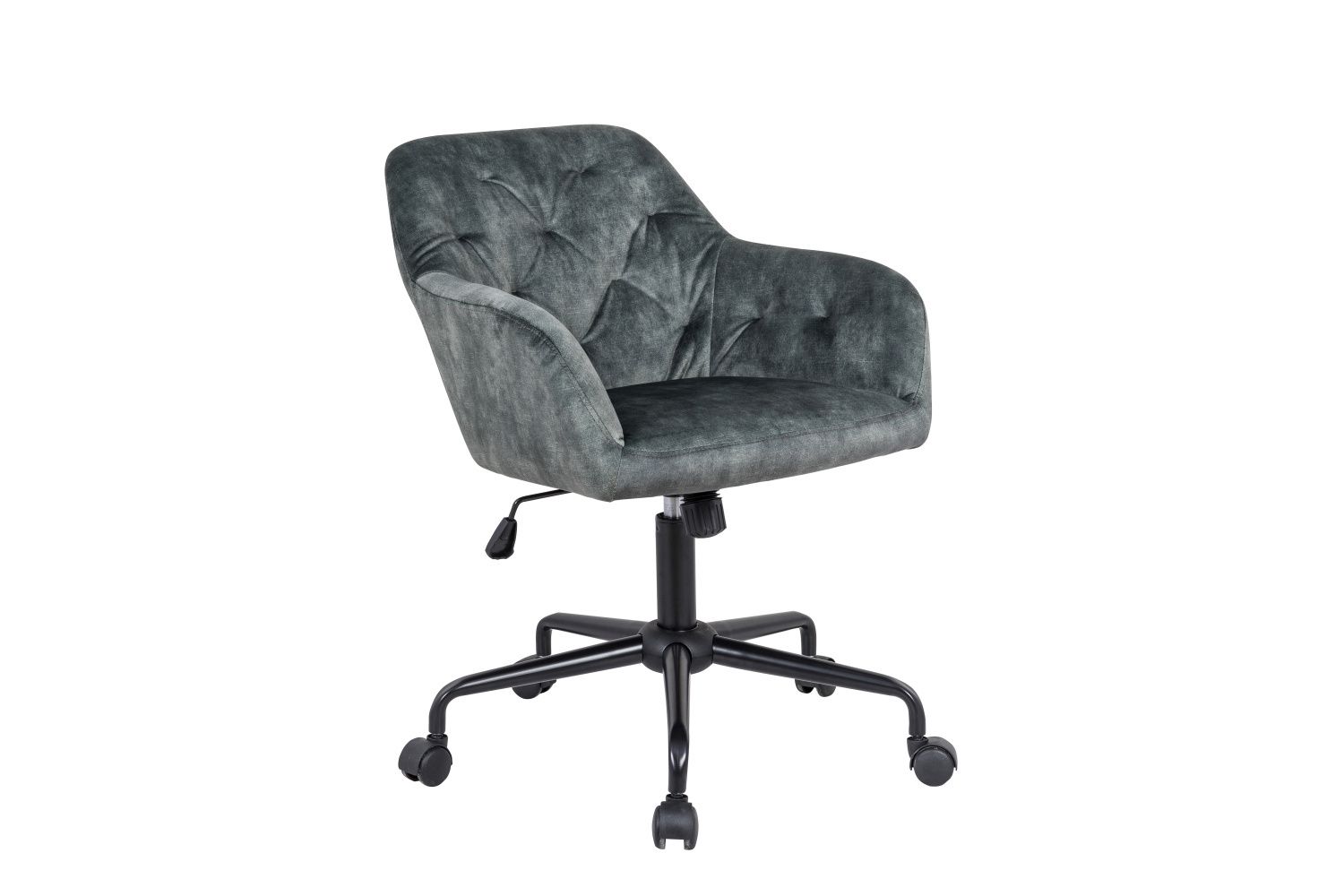 LuxD Dizajnová kancelárska stolička Kiara zelený zamat - ESTILOFINA.SK