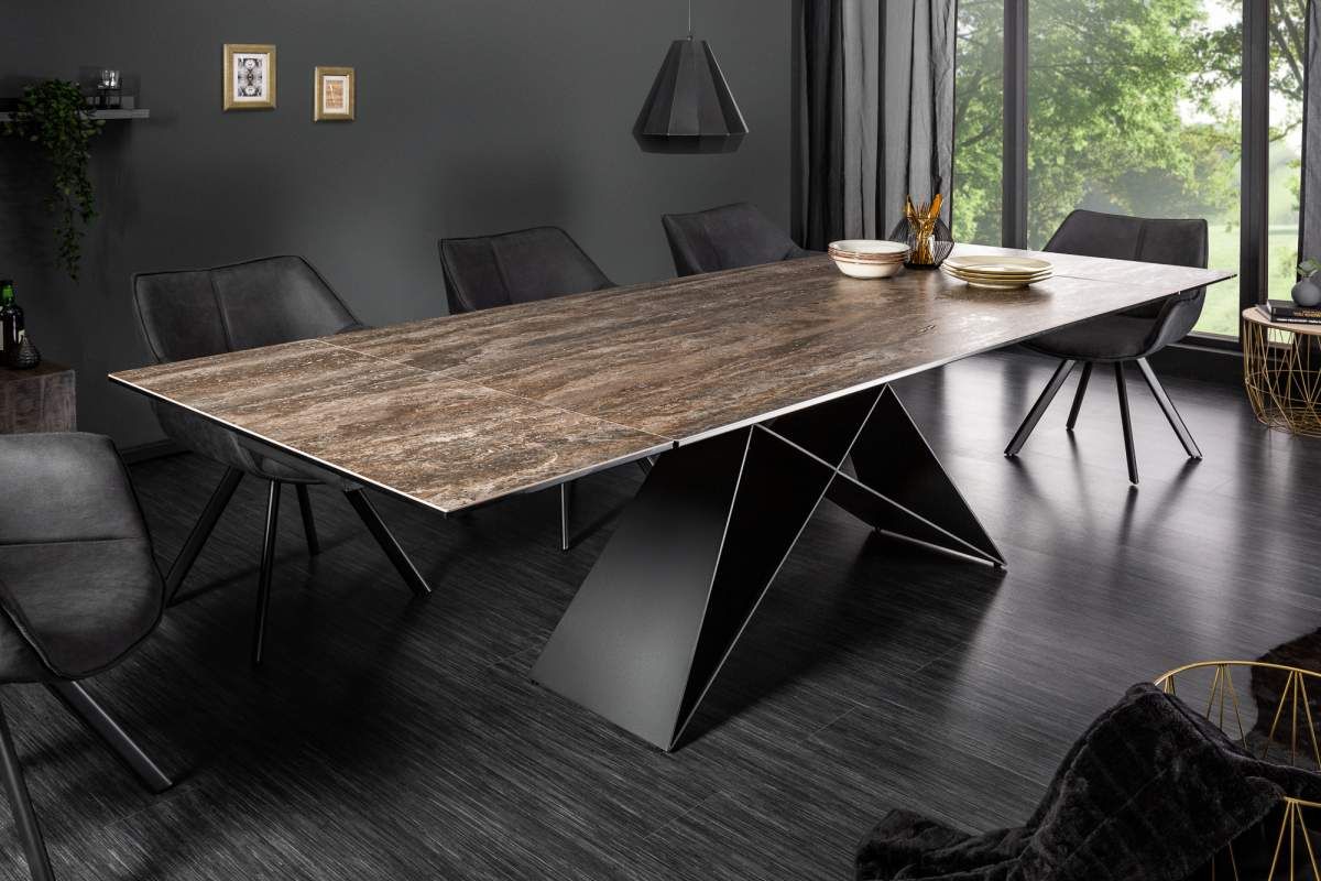 LuxD Rozkladací jedálenský stôl Brock hrdza 180-260 cm - ESTILOFINA.SK