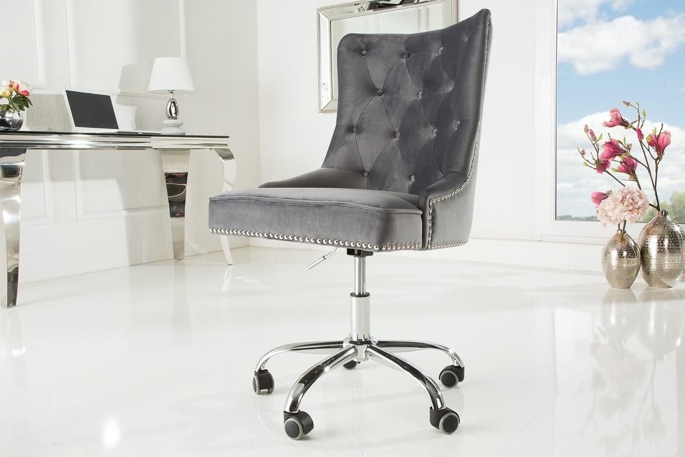 LuxD Kancelárska stolička Jett sivo-strieborná - ESTILOFINA.SK