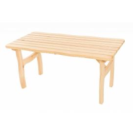 DEOKORK Masívny záhradný stôl z borovice VIKING (40 mm) - rôzne dĺžky 150 cm