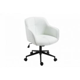 LuxD Kancelárska stolička Natasha biela