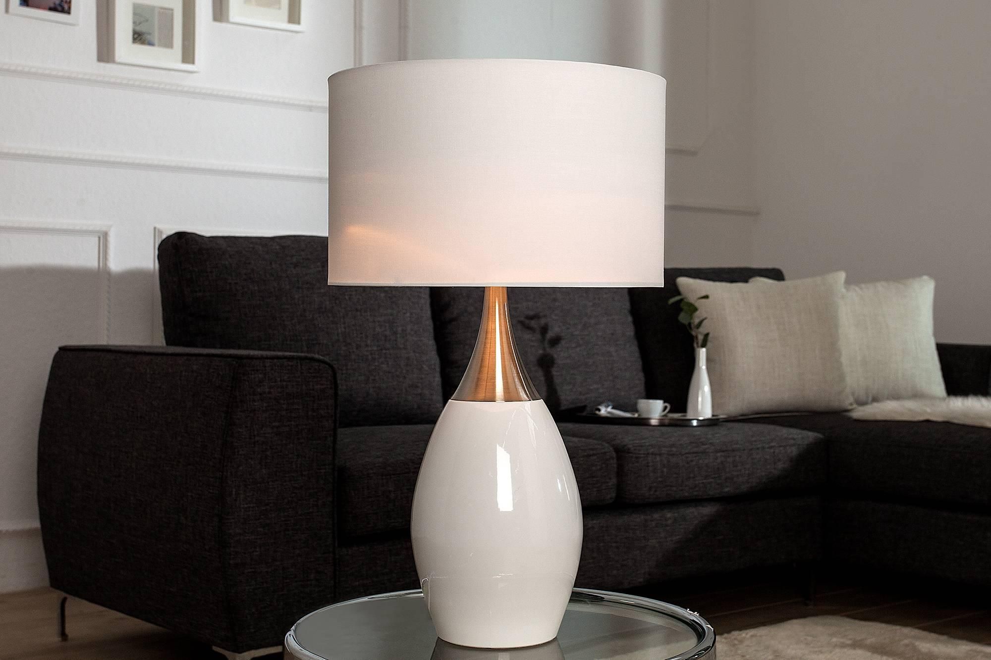 LuxD 18131 Stolná lampa Aaria 60 cm biela - ESTILOFINA.SK