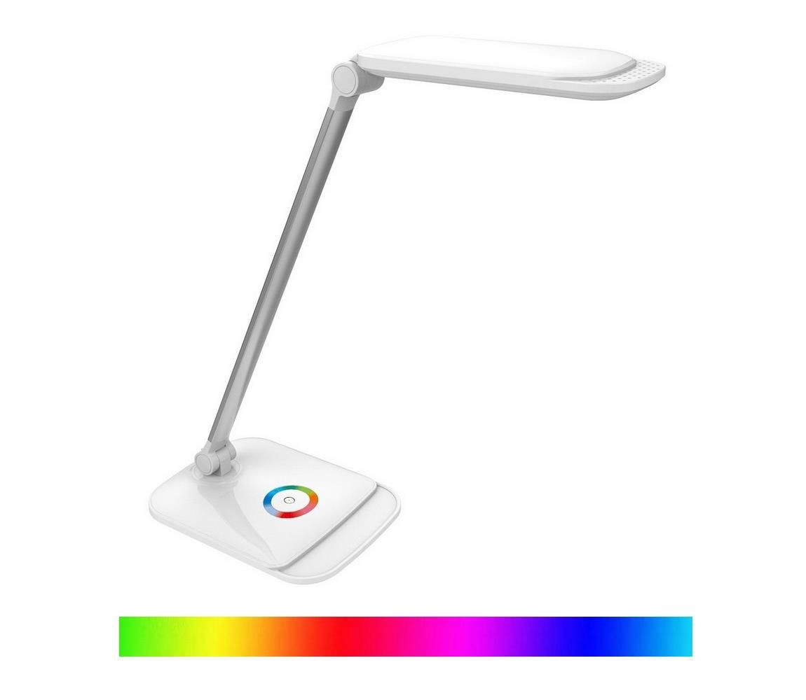  LED RGB Dotyková stmievateľná stolná lampa LED/18W/230V + USB  - Svet-svietidiel.sk