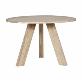 Jedálenský stôl z dubového dreva WOOOD Rhonda, Ø 129 cm
