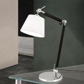 Orion Flexibilná textilná lampa na písací stôl Leandro