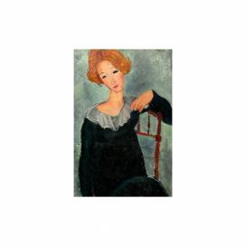 Reprodukcia obrazu Amedeo Modigliani - Woman with Red Hair, 60 x 40 cm