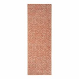 Oranžovo-béžový vonkajší koberec Bougari Hatta, 70 x 200 cm