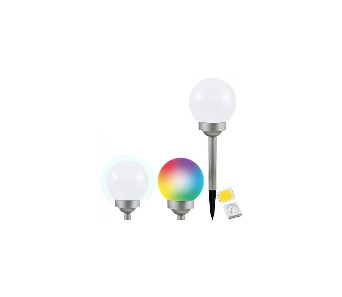  LED RGB Solárna lampa BALL LED/0,2W/AA 1,2V/600mAh IP44  - Svet-svietidiel.sk