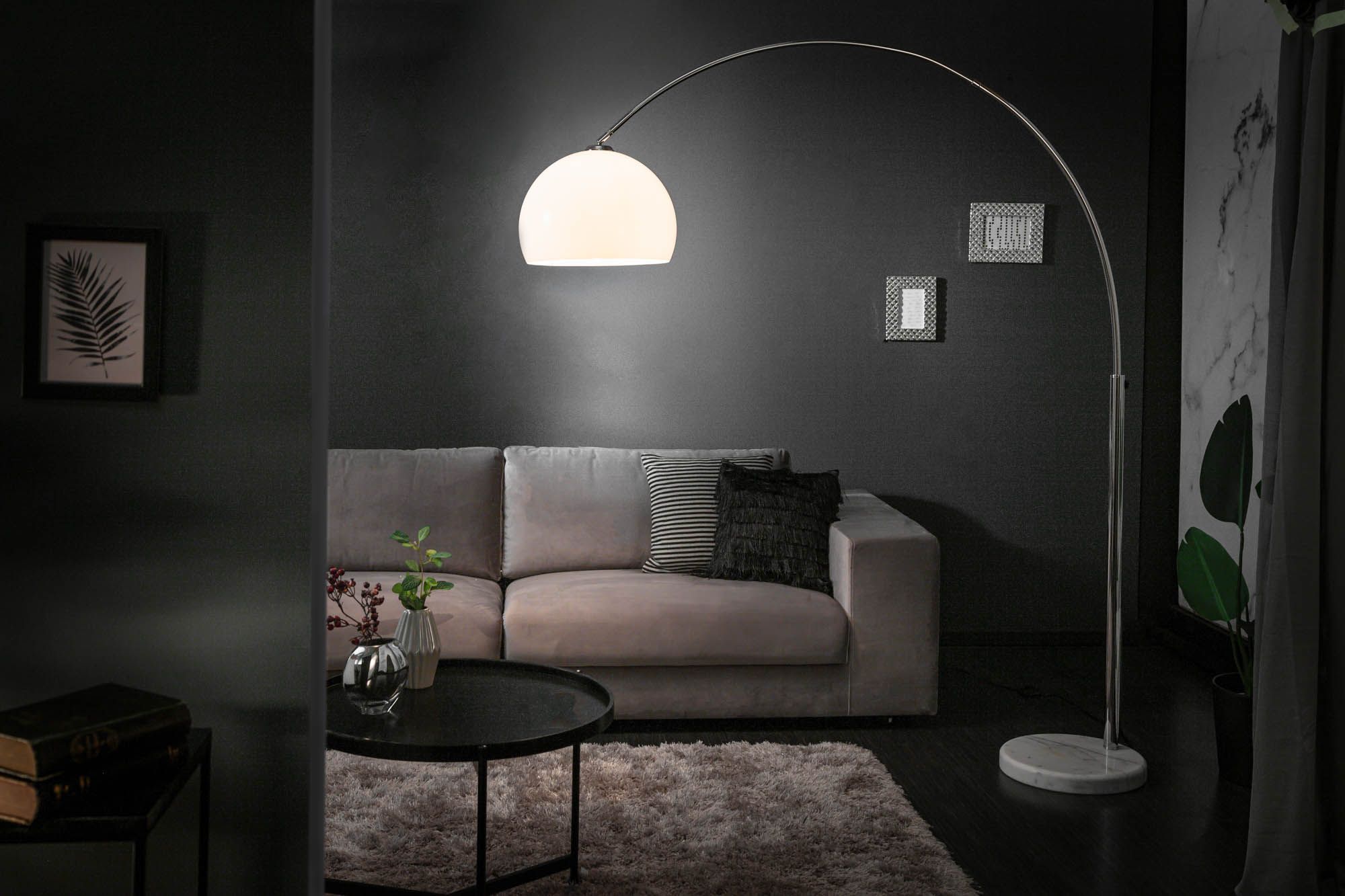 LuxD 16775 Dizajnová stojanová lampa Arch biela Stojanové svietidlo - ESTILOFINA.SK