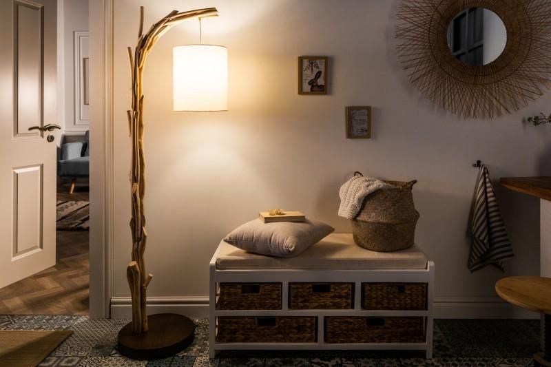 LuxD 21468 Dizajnová stojanová lampa Arielle, 160 cm, náplavové drevo Stojanové svietidlo - ESTILOFINA.SK
