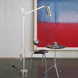 TECNOLUMEN TECNOLUMEN kruh – stojaca lampa v štýle Bauhaus