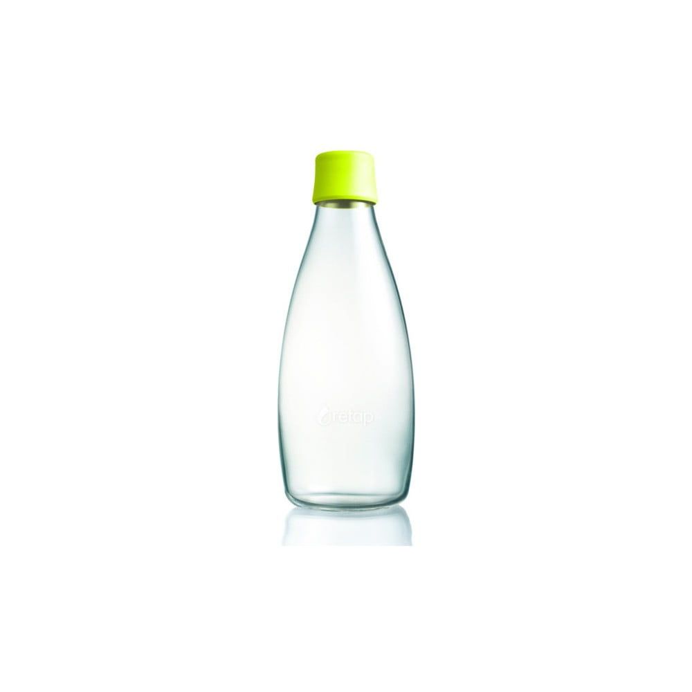 Citrónovožltá sklenená fľaša ReTap s doživotnou zárukou, 800 ml - Bonami.sk