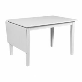 Biely sklápací stôl Rowico Wittskar, 120 x 80 cm