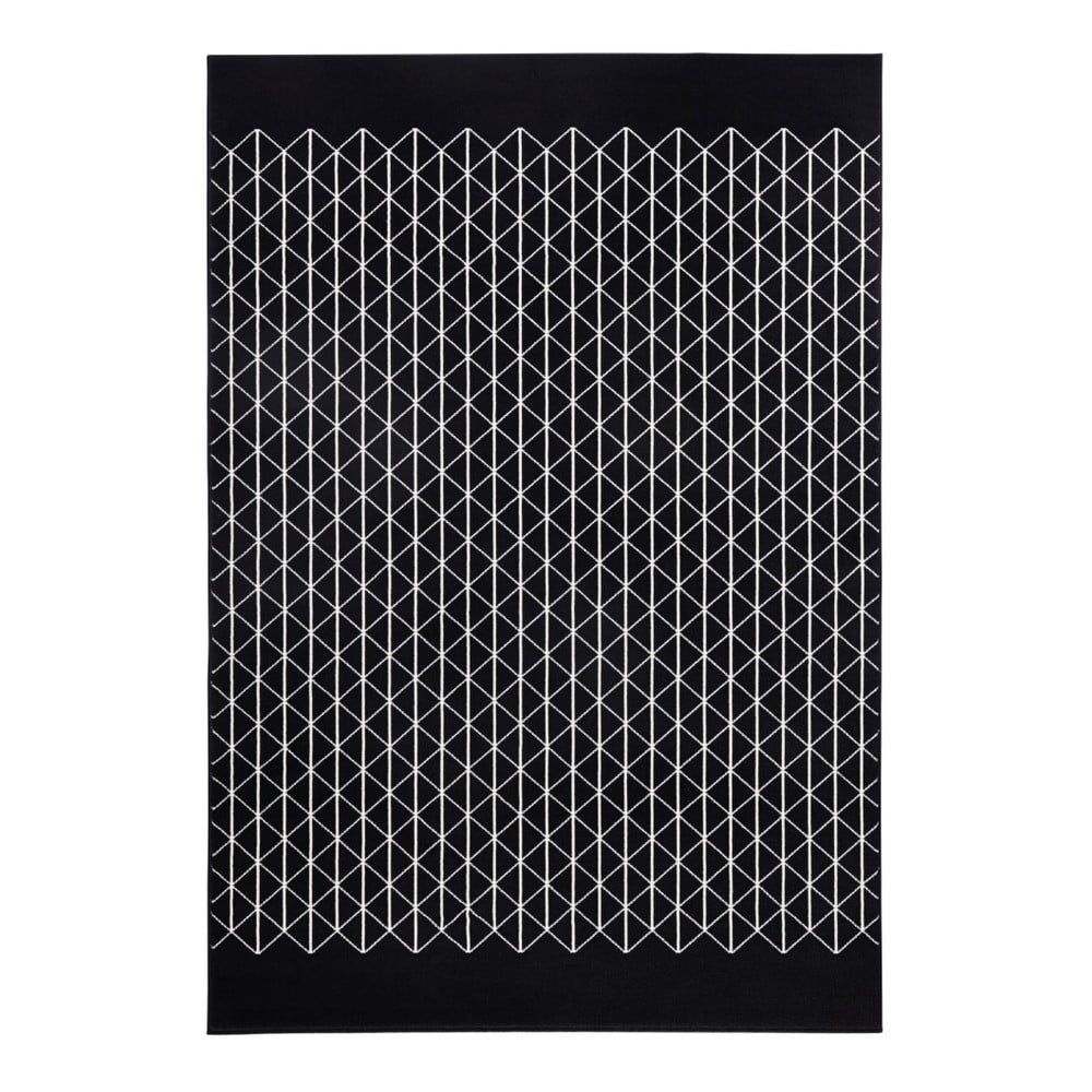 Čierny koberec Zala Living Twist, 70 × 140 cm - Bonami.sk