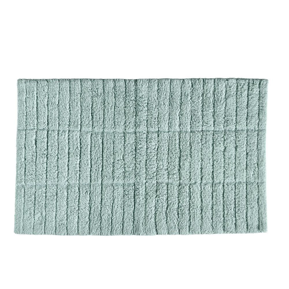 Svetlozelená bavlnená kúpeľňová predložka Zone Tiles, 80 x 50 cm - Bonami.sk